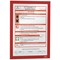 Durable Duraframe Self Adhesive Signage Frame, A4, Red