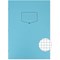 Silvine Tough Shell Exercise Book A4 7mm Squares Blue (Pack 25)
