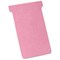 Nobo T-Cards 160gsm Tab Top 15mm W92x Bottom W80x Full H120mm Size 3 Pink Ref 2003006 [Pack 100]