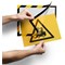 Durable Duraframe Adhesive Hazard Frame, A4, Yellow & Black, Pack of 2 Durable Duraframe Adhesive Hazard Frame, A4, Yellow & Black, Pack of 2