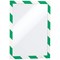 Durable Duraframe Adhesive Hazard Frame, A4, Green & White, Pack of 2 Durable Duraframe Adhesive Hazard Frame, A4, Green & White, Pack of 2