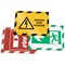 Durable Duraframe Adhesive Hazard Frame, A4, Green & White, Pack of 2 Durable Duraframe Adhesive Hazard Frame, A4, Green & White, Pack of 2