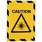 Durable Duraframe Magnetic Signage Hazard Frame, A4, Yellow & Black, Pack of 5