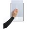 Durable Static Cling UV Info Pocket Signage for Glass, A4, Black, Pack of 5