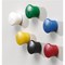 Nobo Round Plastic Magnetic Drawing Pins / 18mm / Assorted / Pack of 12
