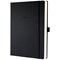 Conceptum A4+ Vertical Layout Hardcover Diary, Week To View, Black, 2025