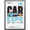Durable Duraframe UV Poster Adhesive Magnetic Signage Frame, 70x100 cm, Black