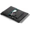 Durable Effect Recycled Felt Laptop Bag Case, For up to 16.4 Inch Laptops, Charcoal & Green