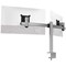 Durable Monitor Mount Pro Deskclamped Dual Monitor Arm, Adjustable Height and Tilt, Silver Durable Monitor Mount Pro Deskclamped Dual Monitor Arm, Adjustable Height and Tilt, Silver