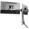 Durable Monitor Mount Pro Deskclamped Dual Monitor Arm, Adjustable Height and Tilt, Silver Durable Monitor Mount Pro Deskclamped Dual Monitor Arm, Adjustable Height and Tilt, Silver