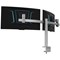 Durable Monitor Mount Pro Deskclamped Dual Monitor Arm, Adjustable Height and Tilt, Silver Durable Monitor Mount Pro Deskclamped Dual Monitor Arm, Adjustable Height and Tilt, Silver