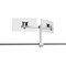 Durable Monitor Mount Pro Deskclamped Dual Monitor Arm, Adjustable Height and Tilt, Silver Durable Monitor Mount Pro Deskclamped Dual Monitor Arm, Adjustable Height and Tilt, Silver