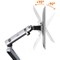 Durable Select Plus Deskclamped Dual Monitor Arm, Adjustable Height and Tilt, Silver Durable Select Plus Deskclamped Dual Monitor Arm, Adjustable Height and Tilt, Silver