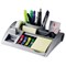 Desktop Organiser Pen Pot with Weighted Base - Silver
