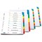 Elba Subject Dividers / 1-12 / Multicoloured Tabs / A4 / White