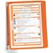 Durable Vario Wall Display Panel System, 5 Orange Panels Included