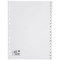 5 Star Plastic Index Dividers, A-Z, A4, White