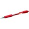 Pilot G-205 Retractable Gel Rollerball Pen, Rubber Grip, Red, Pack of 12