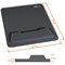 Durable Ergotop Soft Touch Mouse Mat with Foam Support Wrist Rest Pad, Grey