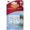 Command Medium Oval Hooks With Command Adhesive Strips, Clear, Pack of 2