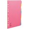 Concord Contrast File Dividers, Extra Wide, 10-Part, A4, Assorted