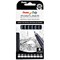 Pentel Pointliner Pigment Pen, Assorted Sizes, Black, Pack of 8