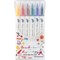 Pentel Arts TwinTip Brush Sign Pen, Asssorted, Pack of 6