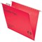 Rexel CrystalFiles FlexiFiles Suspension Files / V Base / 15mm Capacity / Foolscap / Red / Pack of 50
