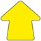 Beaverswood Warehouse Arrow Symbol Floor Signal Markers, PVC With Adhesive Backing, H90mmxW90mm, Yellow, Pack of 100