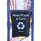 Racksack Hard-wearing and Re-usable Mixed Paper & Card Sack, 160 Litre Capacity, Blue With Blue Text