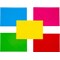 Pukka Post & Packaging C5 Envelopes, Plain, Gummed, 100gsm, Bright Assorted Colours, Pack of 25
