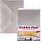 Pukka Post & Packaging C6 Envelopes, Plain, Gummed, 100gsm, Silver, Pack of 25