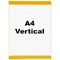 Beaverswood Self-Adhesive Industrial Strength Document Pockets, A4, Vertical, Clear, Pack of 10