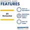 Beaverswood Self-Adhesive Industrial Strength Document Pockets, A5, Horizontal, Clear, Pack of 10