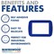 Frames4Floors PVC Floor Label Holders For Warehouse, A4, Blue, Pack of 10