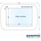 Frames4Floors PVC Floor Label Holders For Warehouse, A4, Blue, Pack of 10