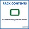 Frames4Floors PVC Floor Label Holders For Warehouse, A4, Green, Pack of 10