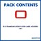 Frames4Floors PVC Floor Label Holders For Warehouse, A4, Red, Pack of 10