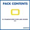 Frames4Floors PVC Floor Label Holders For Warehouse, A4, Yellow, Pack of 10