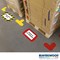 Frames4Floors PVC Floor Label Holders For Warehouse, A4, Yellow, Pack of 10