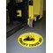 Beaverswood Graphic Forklift Truck Area Floor Sign, PVC Film and Strong Self-Adhesive, 430mm Diameter