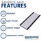 Beaverswood Magnetic PVC Label Holder With Card For Shelving and Racking, H25mmxW80mm, Pack of 100