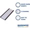 Beaverswood Magnetic PVC Label Holder With Card For Shelving and Racking, H40mmxW80mm, Pack of 100