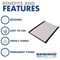 Beaverswood Magnetic PVC Label Holder With Card For Shelving and Racking, H50mmxW80mm, Pack of 100