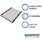 Beaverswood Magnetic PVC Label Holder With Card For Shelving and Racking, H60mmxW100mm, Pack of 100