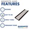 Beaverswood Magnetic PVC Label Holder With Card For Shelving and Racking, H80mmxW200mm, Pack of 50