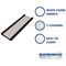 Beaverswood Magnetic PVC Label Holder With Card For Shelving and Racking, H80mmxW200mm, Pack of 50