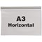 Beaverswood Magnetic Industrial Strength Document Pockets, A3, Horizontal, Clear, Pack of 10