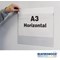Beaverswood Magnetic Industrial Strength Document Pockets, A3, Horizontal, Clear, Pack of 10