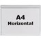 Beaverswood Magnetic Industrial Strength Document Pockets, A4, Horizontal, Clear, Pack of 10